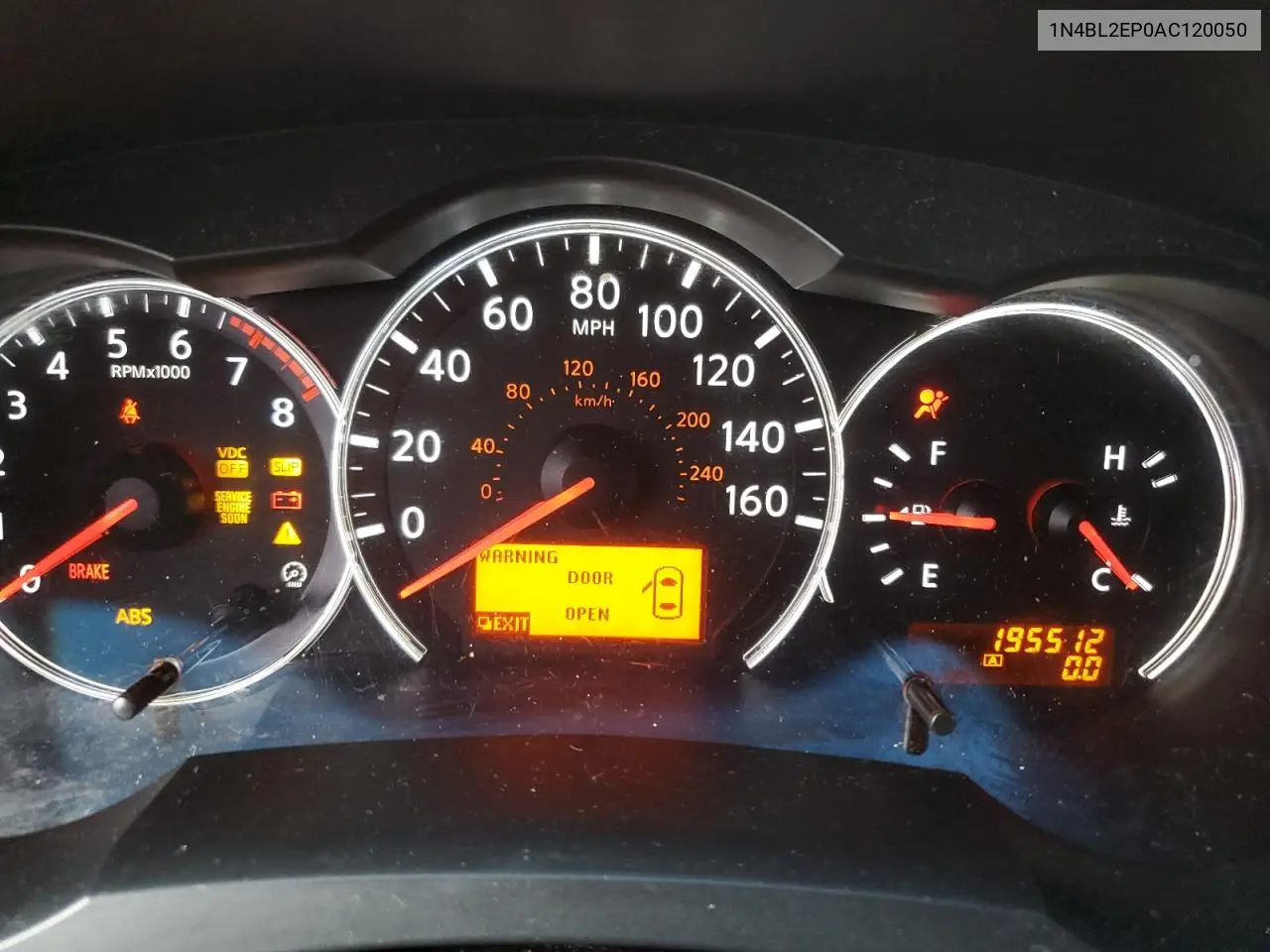 1N4BL2EP0AC120050 2010 Nissan Altima Sr