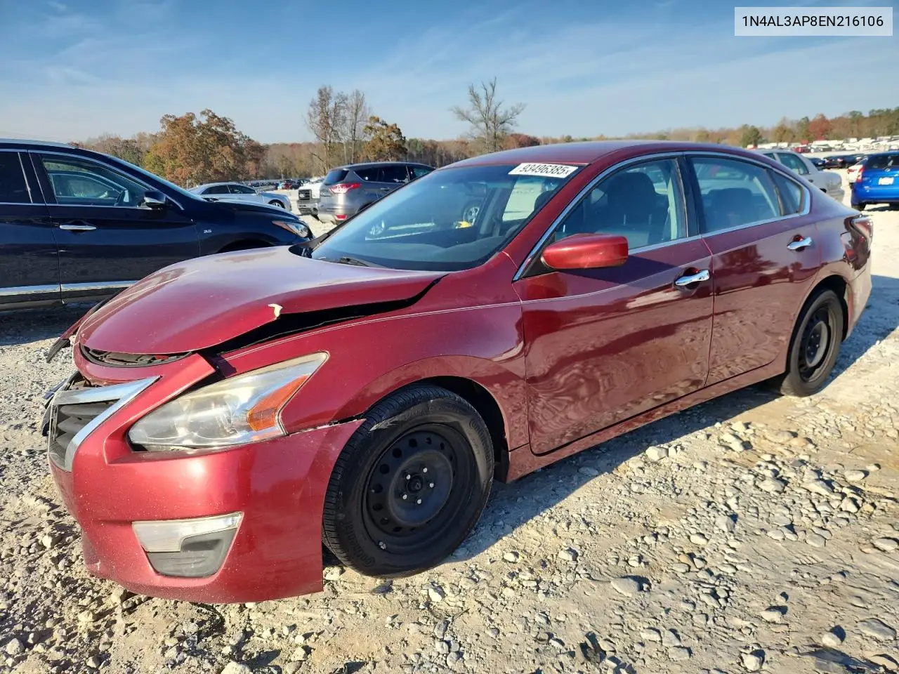 1N4AL3AP8EN216106 2014 Nissan Altima 2.5