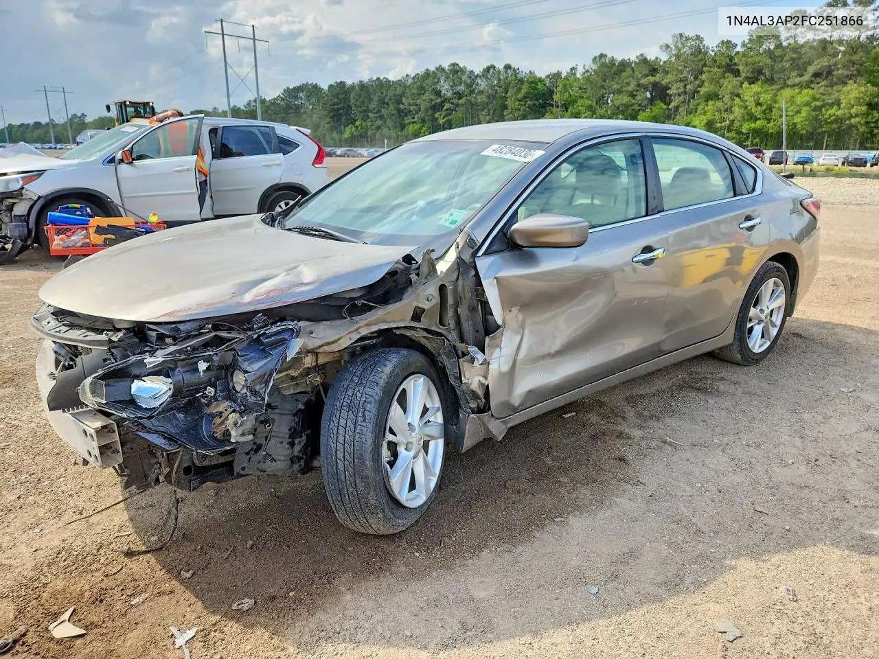 1N4AL3AP2FC251866 2015 Niss Altima 2.5 Sv