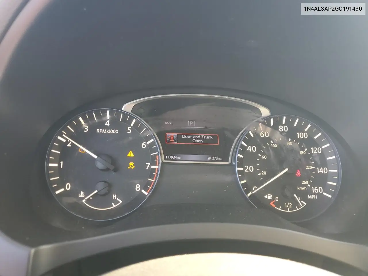 1N4AL3AP2GC191430 2016 Nissan Altima 2.5
