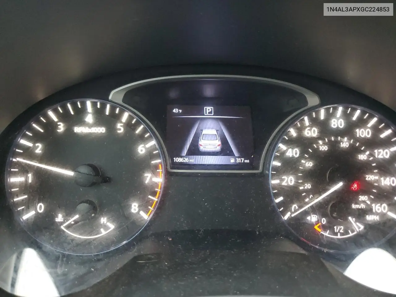 1N4AL3APXGC224853 2016 Nissan Altima 2.5