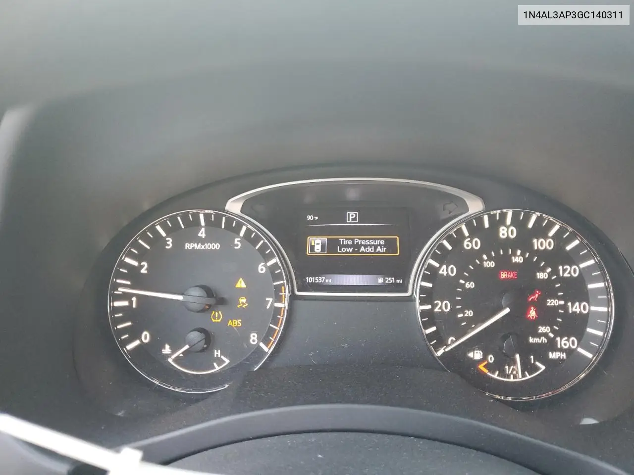 1N4AL3AP3GC140311 2016 Nissan Altima 2.5