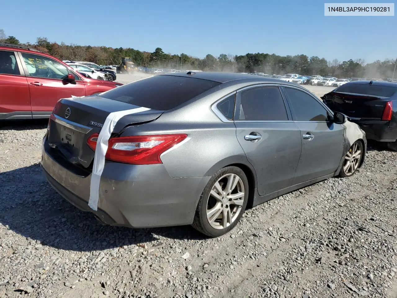 1N4BL3AP9HC190281 2017 Nissan Altima 3.5Sl