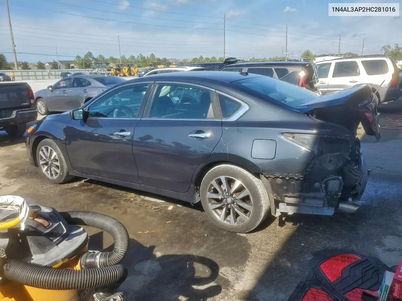 1N4AL3AP2HC281016 2017 Nissan Altima 2.5