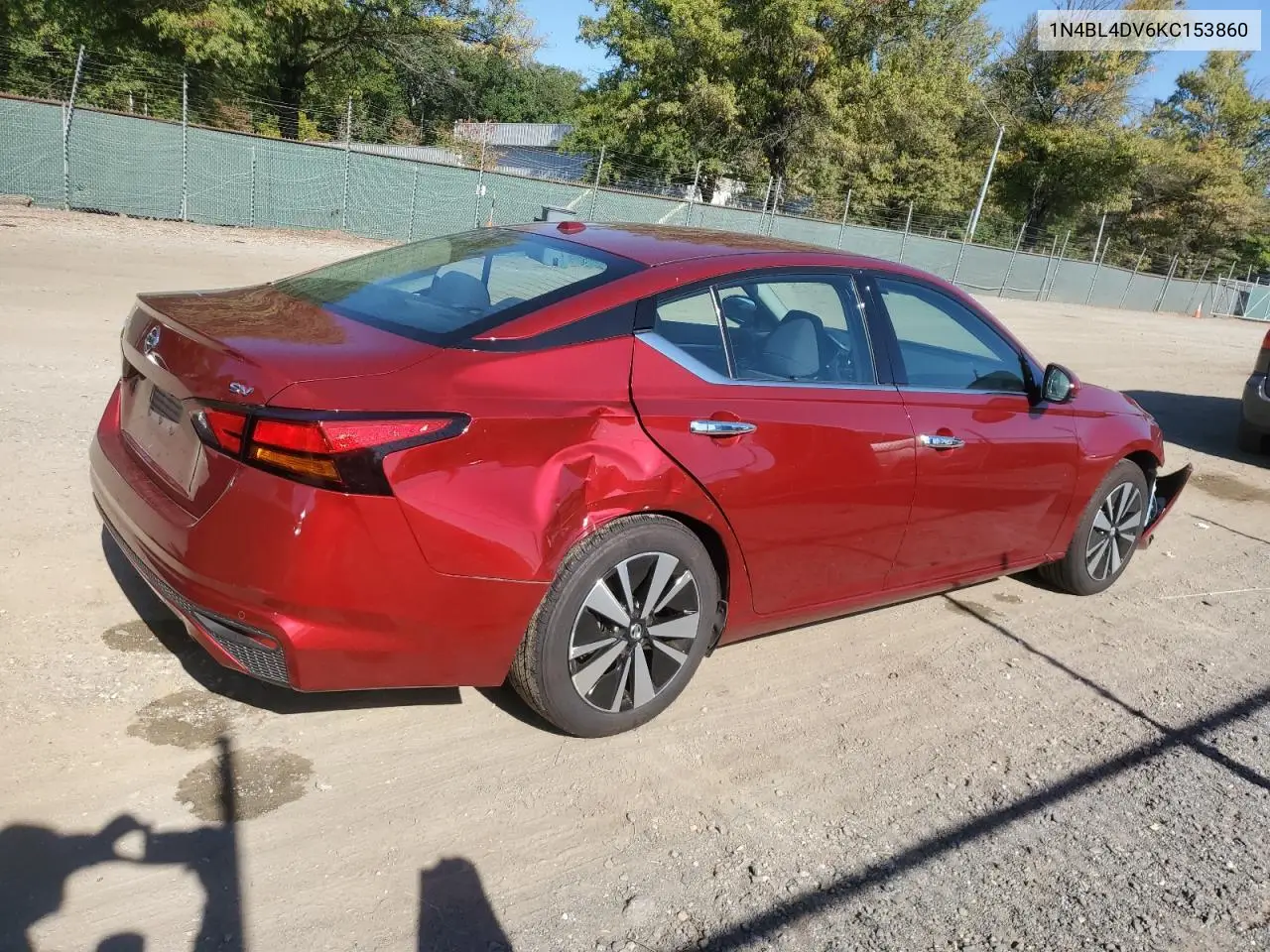 1N4BL4DV6KC153860 2019 Nissan Altima Sv