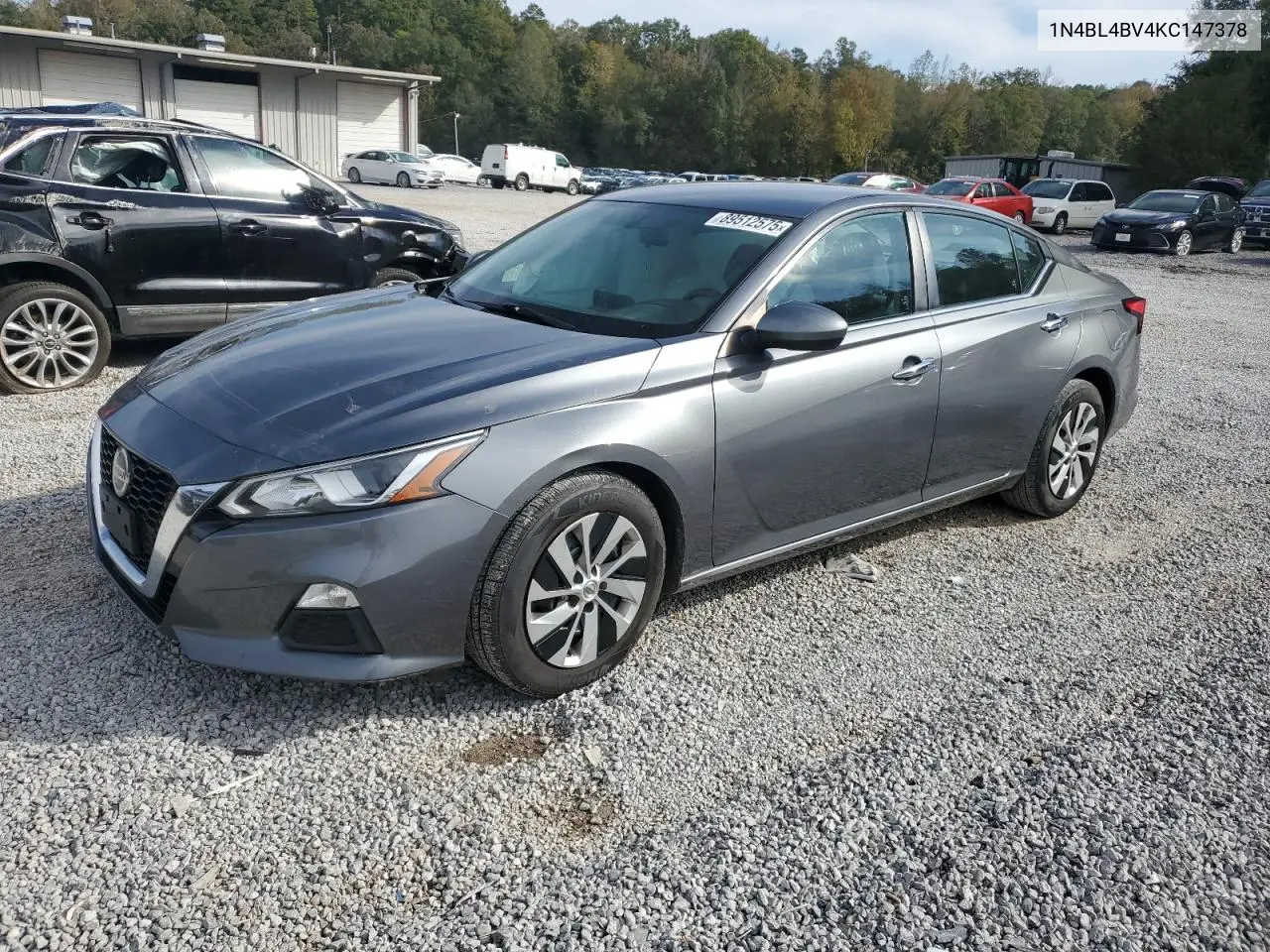 1N4BL4BV4KC147378 2019 Nissan Altima S