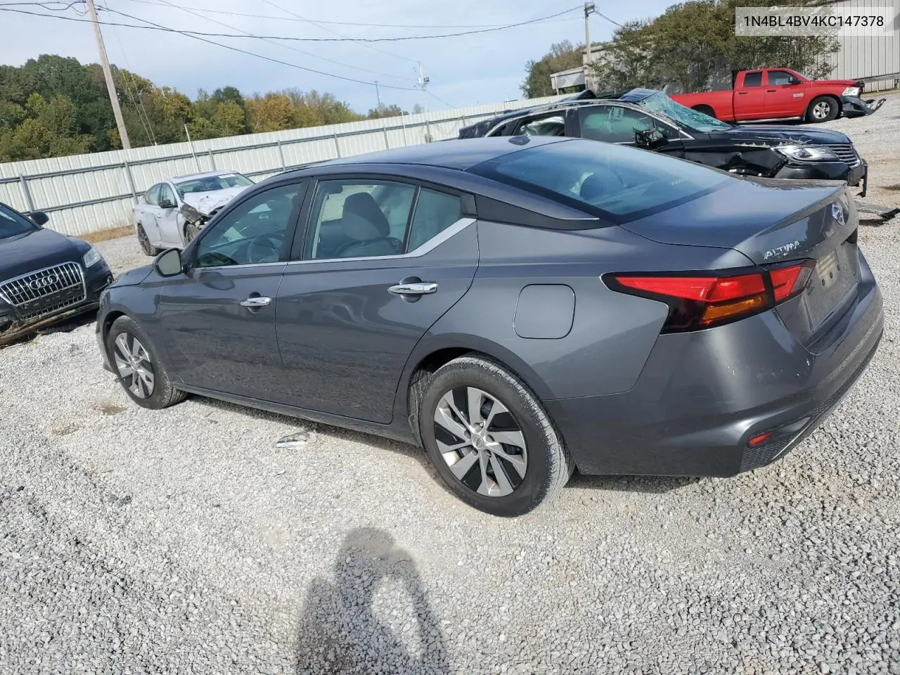 1N4BL4BV4KC147378 2019 Nissan Altima S