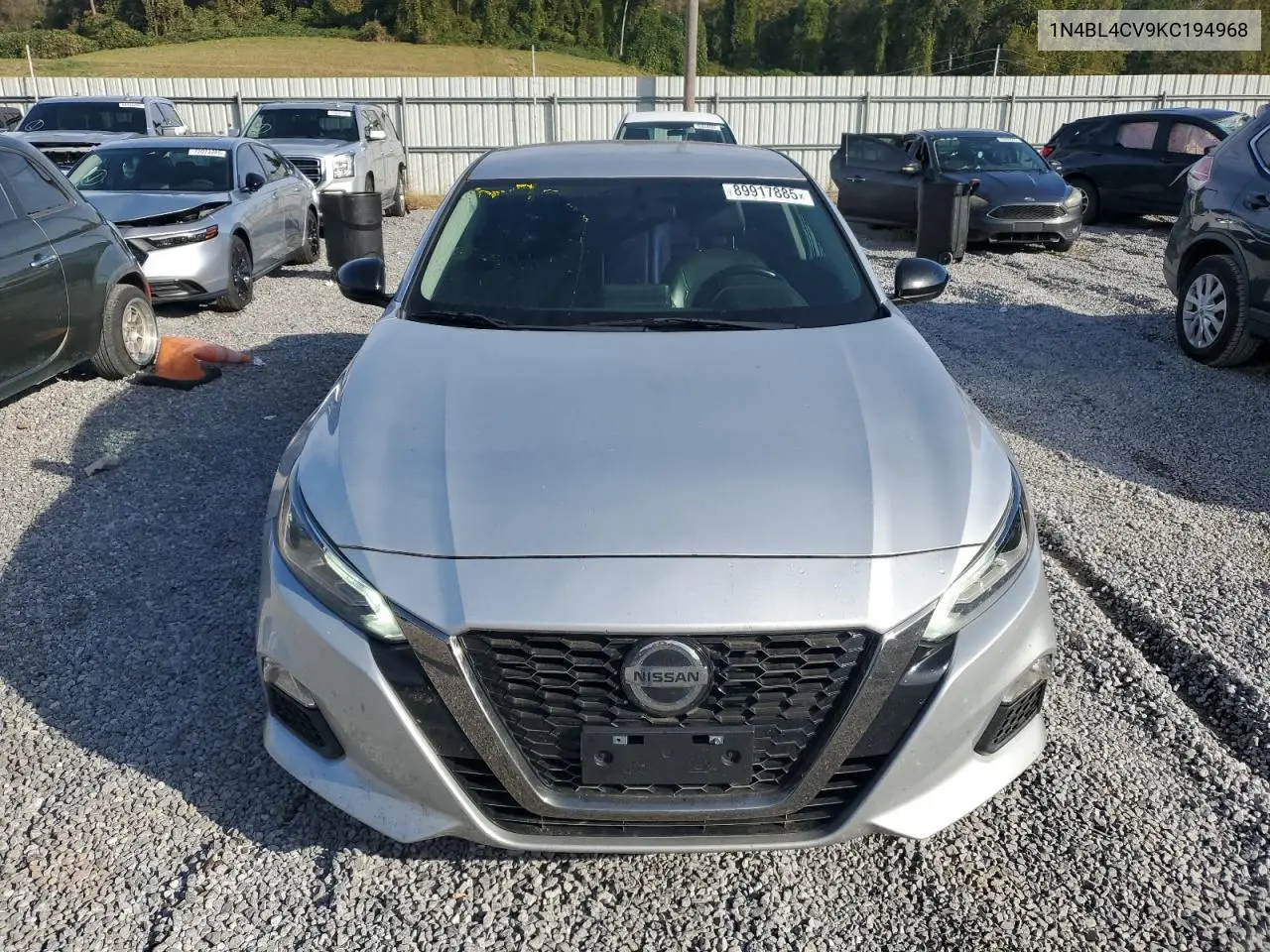 1N4BL4CV9KC194968 2019 Nissan Altima Sr