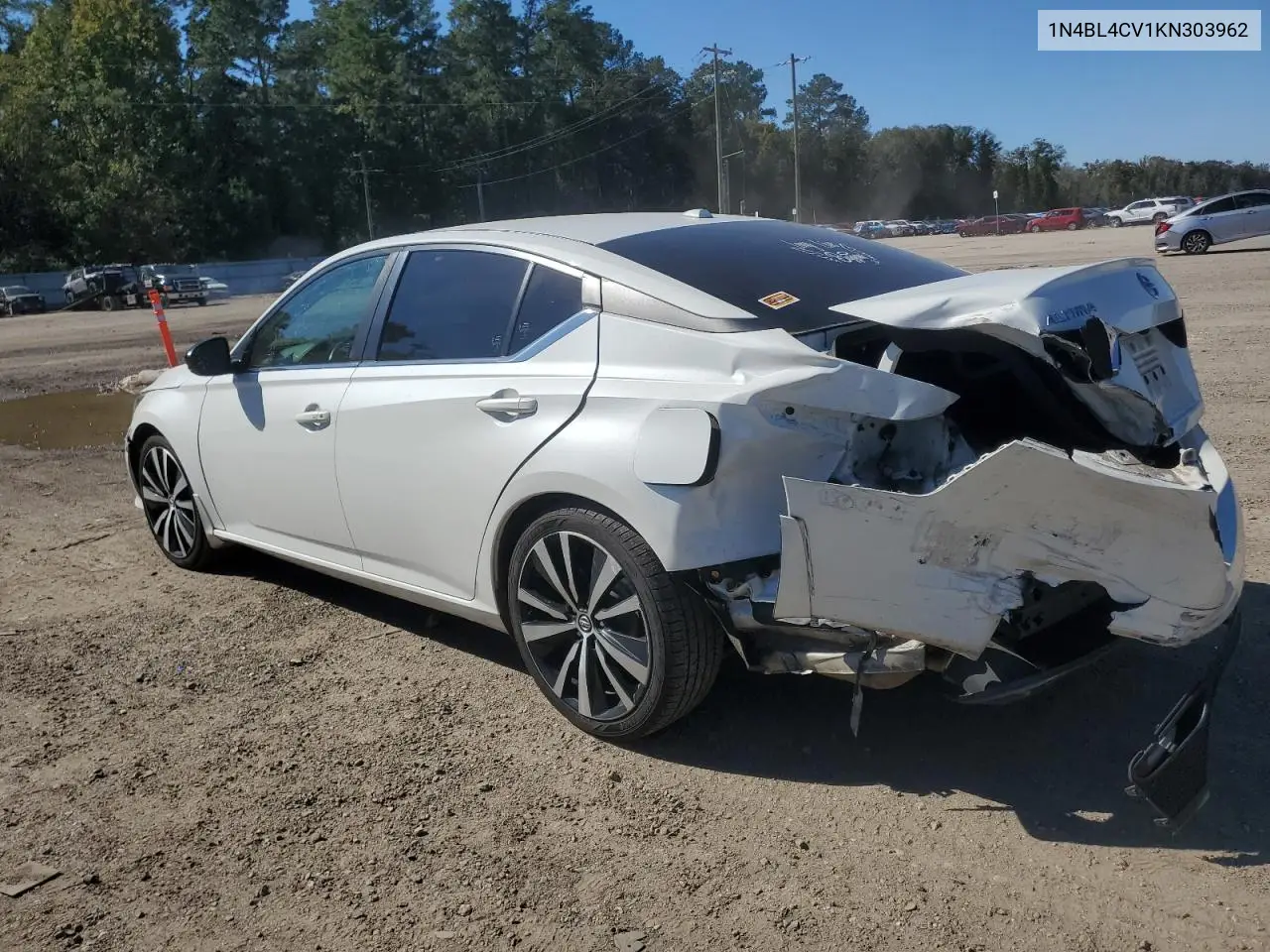 1N4BL4CV1KN303962 2019 Nissan Altima Sr