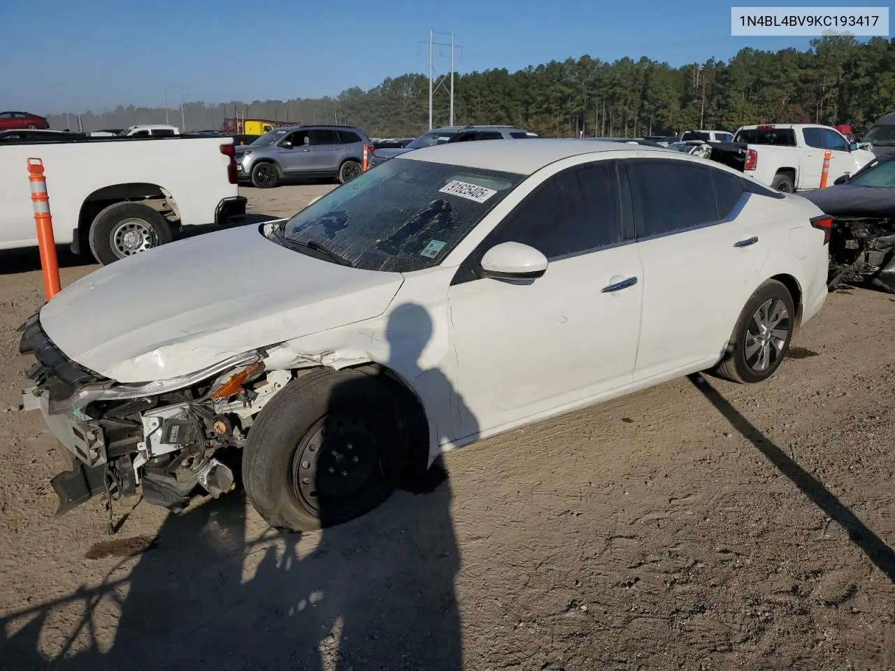 1N4BL4BV9KC193417 2019 Nissan Altima S