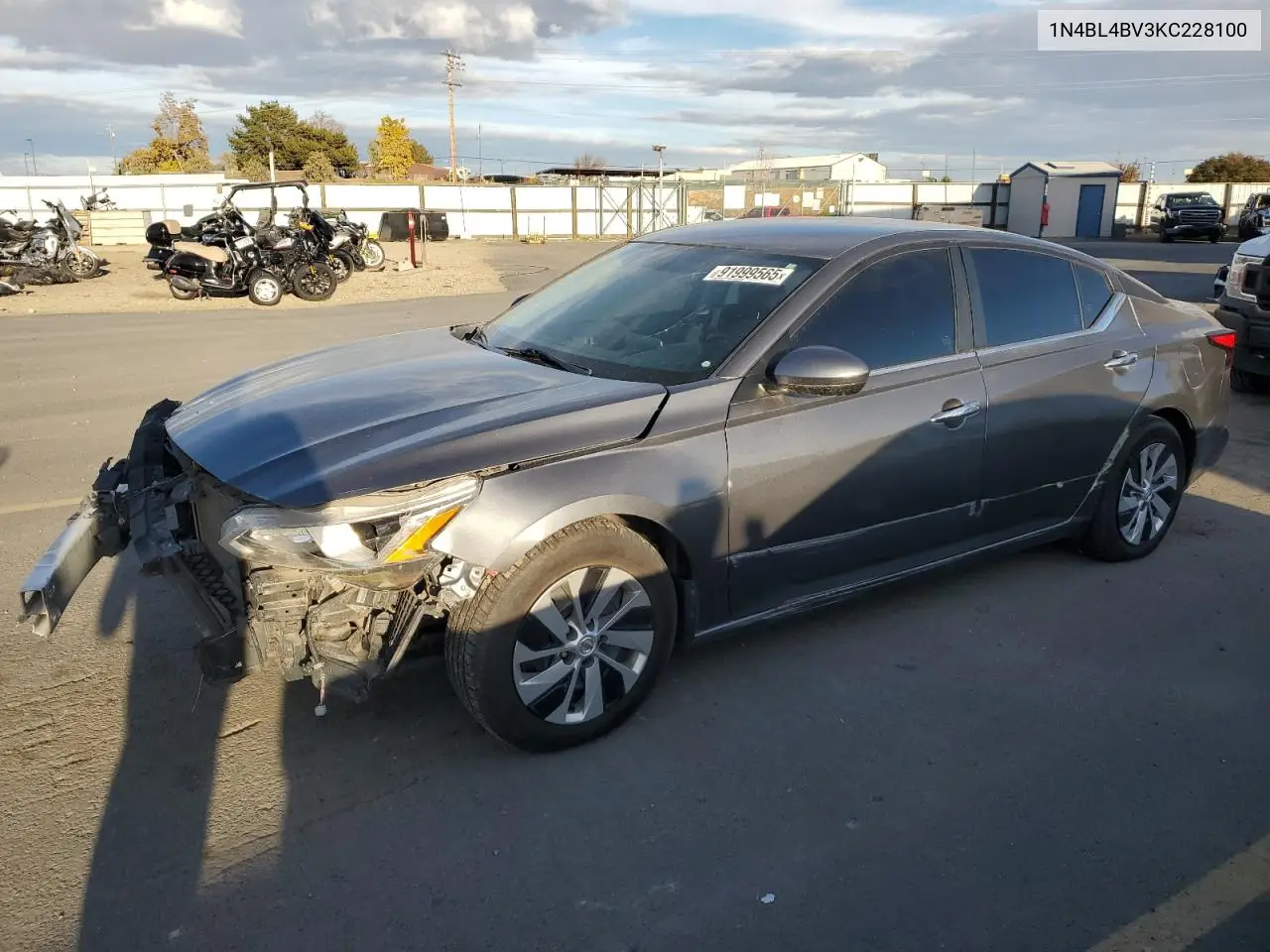 1N4BL4BV3KC228100 2019 Nissan Altima S