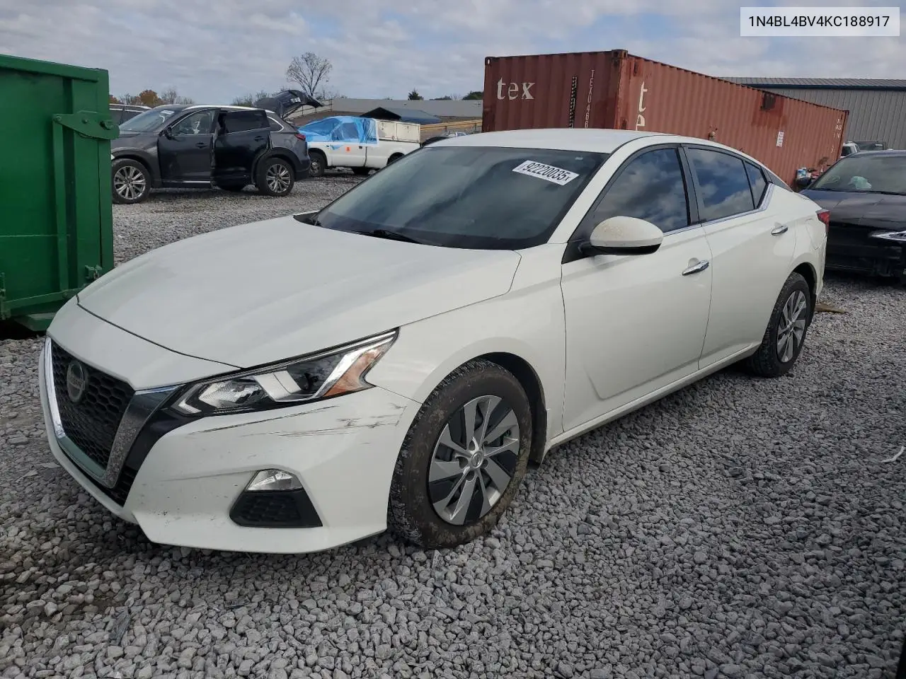 1N4BL4BV4KC188917 2019 Nissan Altima S
