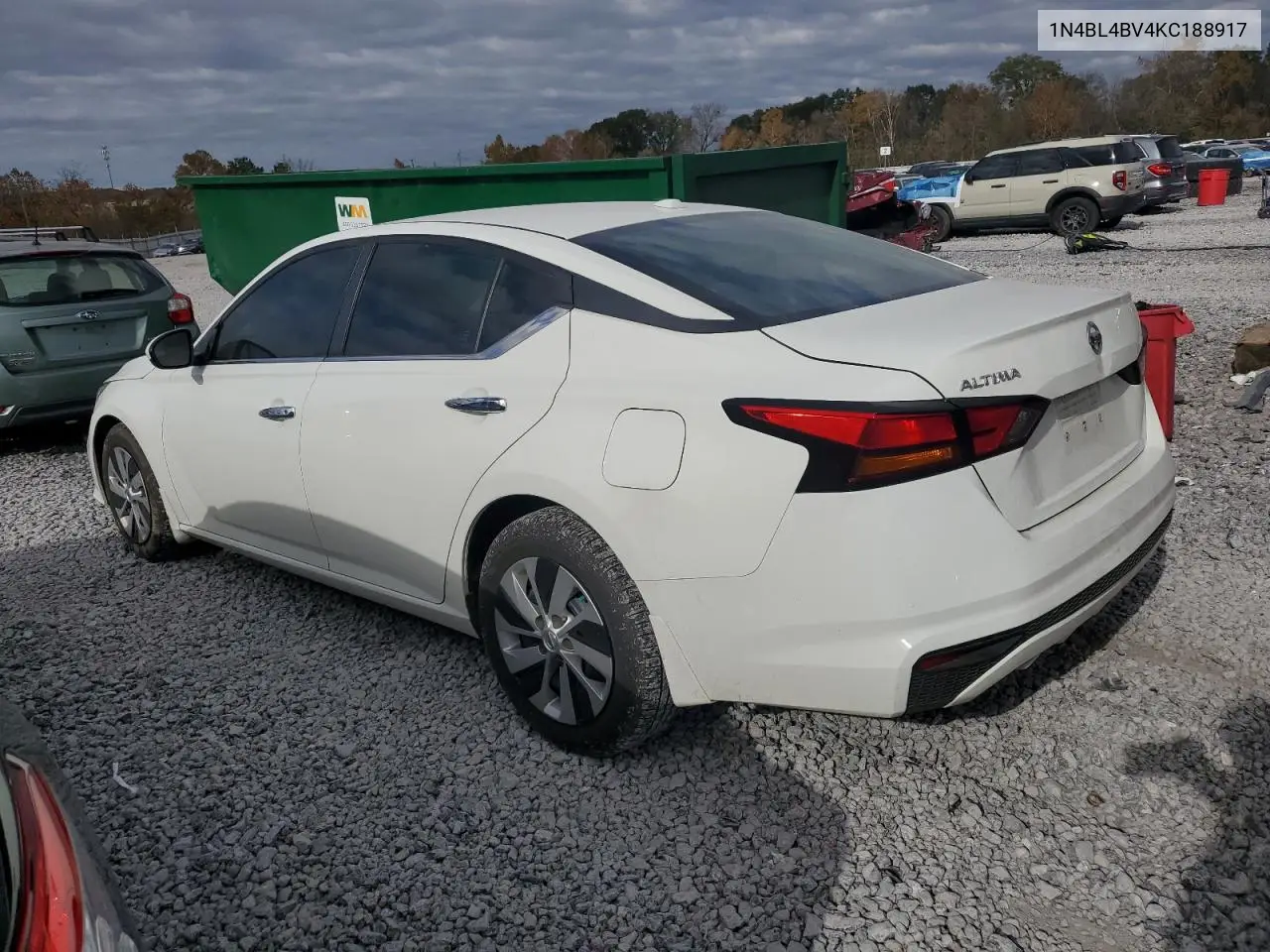 1N4BL4BV4KC188917 2019 Nissan Altima S