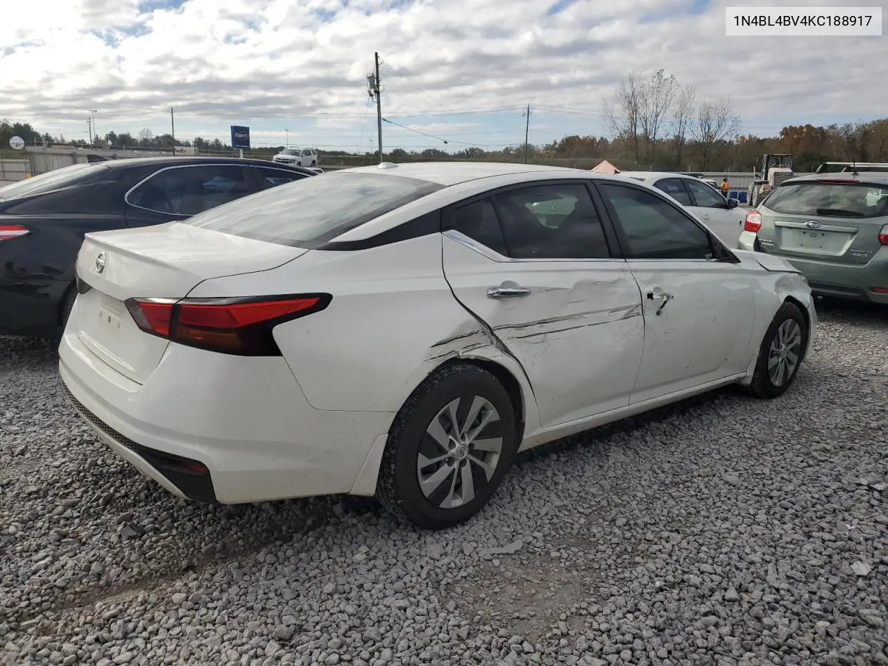 1N4BL4BV4KC188917 2019 Nissan Altima S