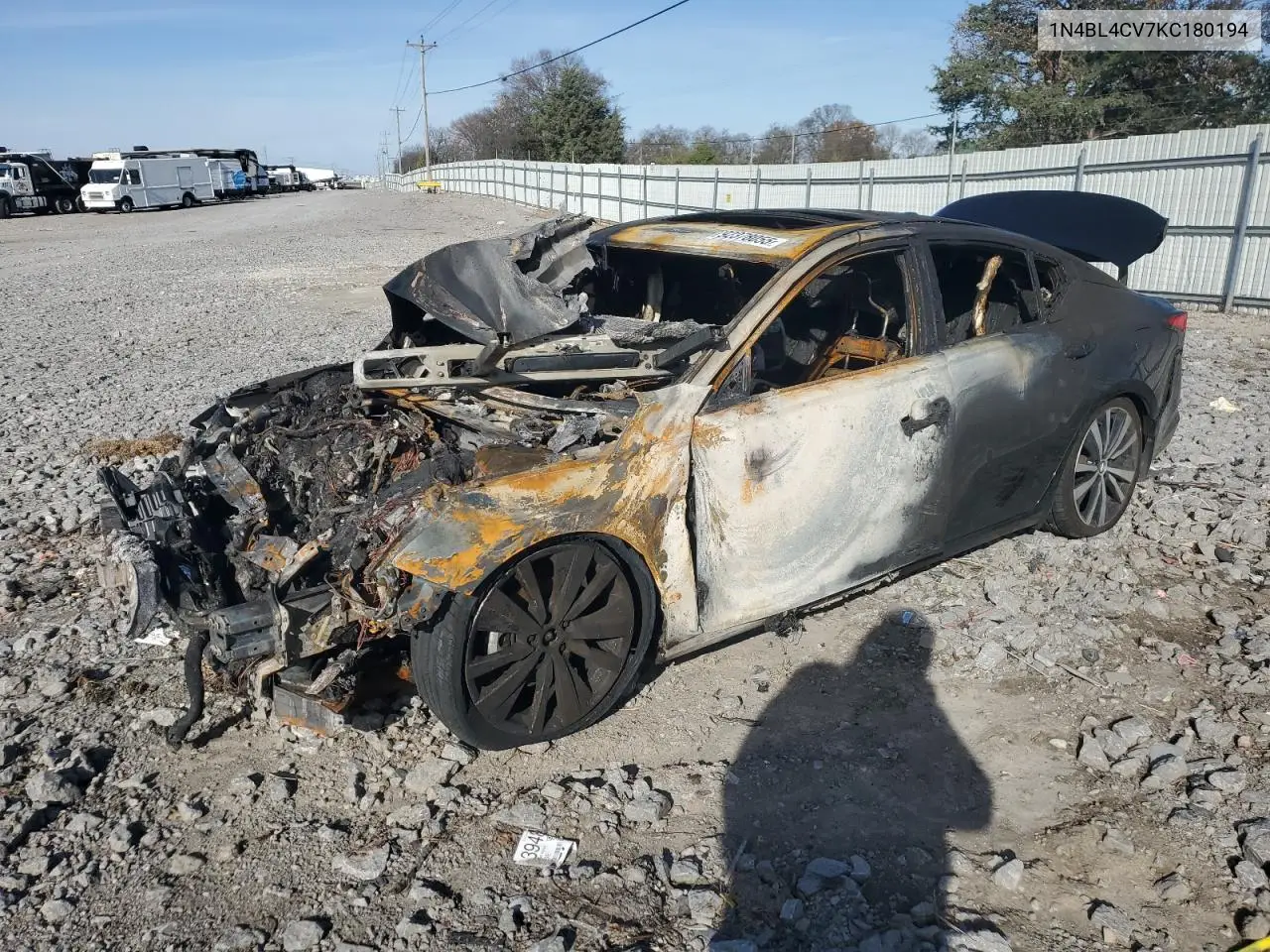 1N4BL4CV7KC180194 2019 Nissan Altima Sr