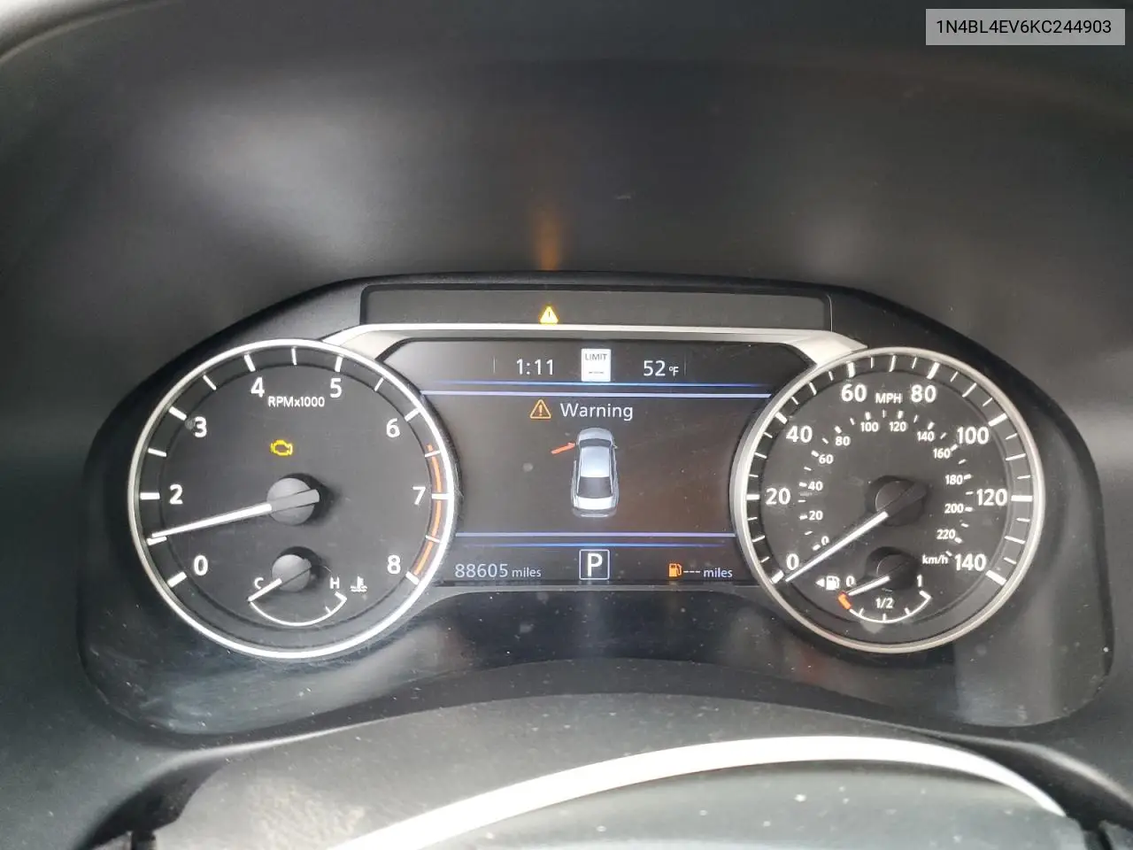 1N4BL4EV6KC244903 2019 Nissan Altima Sl