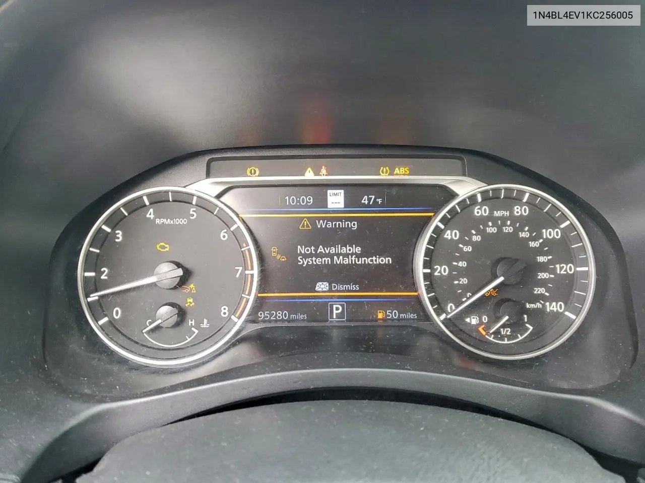 1N4BL4EV1KC256005 2019 Nissan Altima Sl