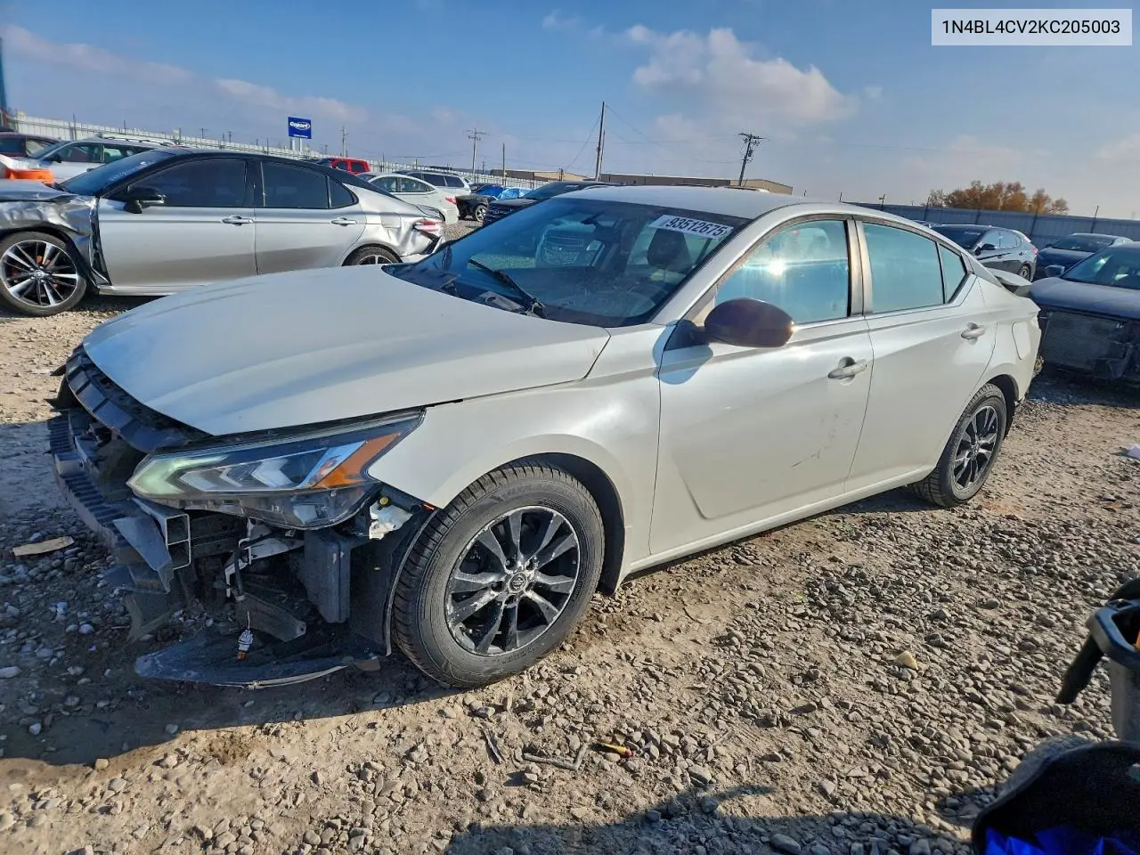 1N4BL4CV2KC205003 2019 Nissan Altima Sr
