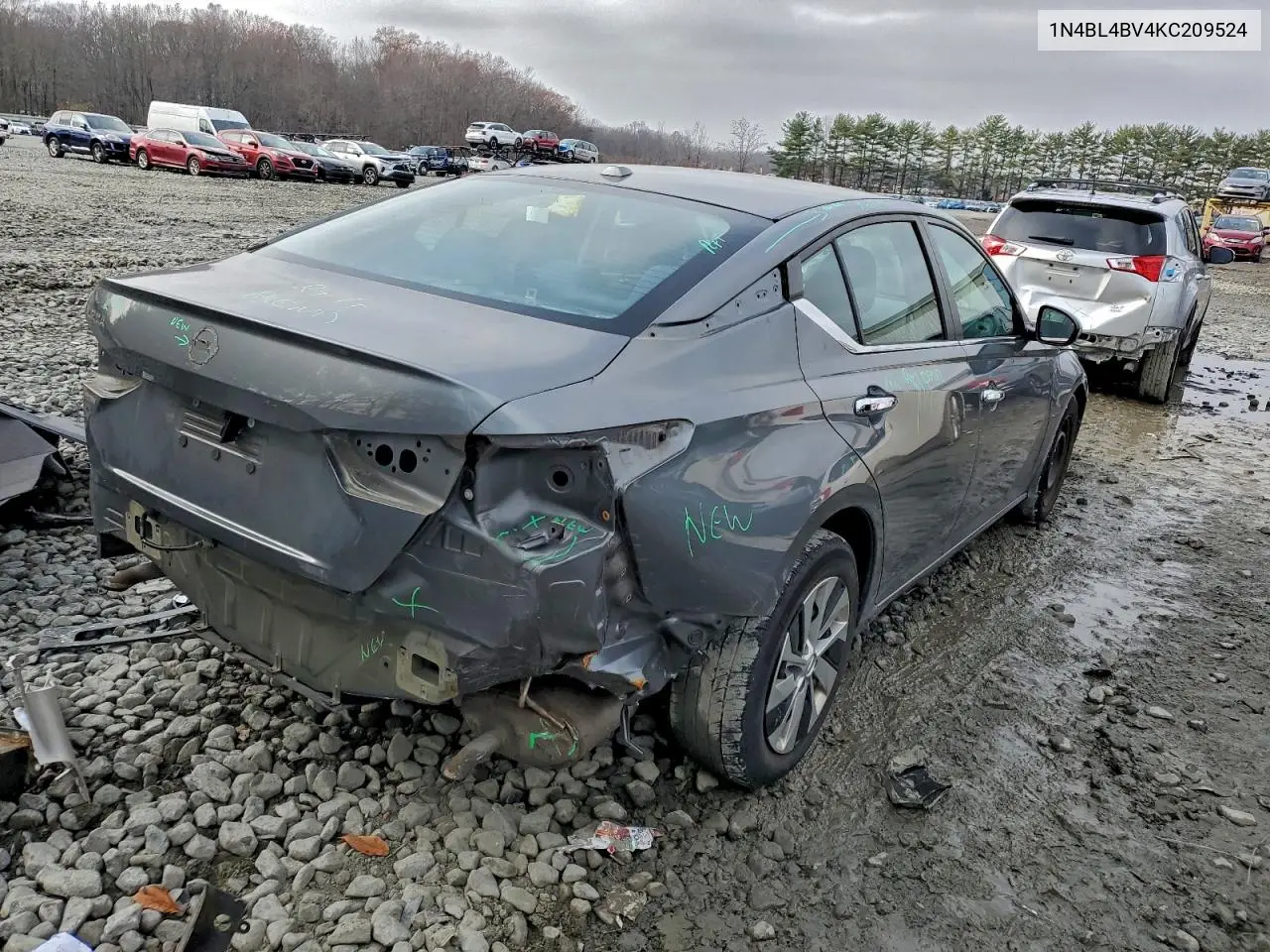 1N4BL4BV4KC209524 2019 Nissan Altima S