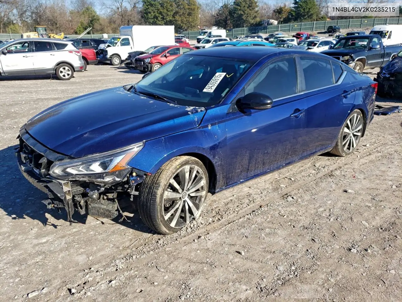 1N4BL4CV2KC235215 2019 Nissan Altima Sr