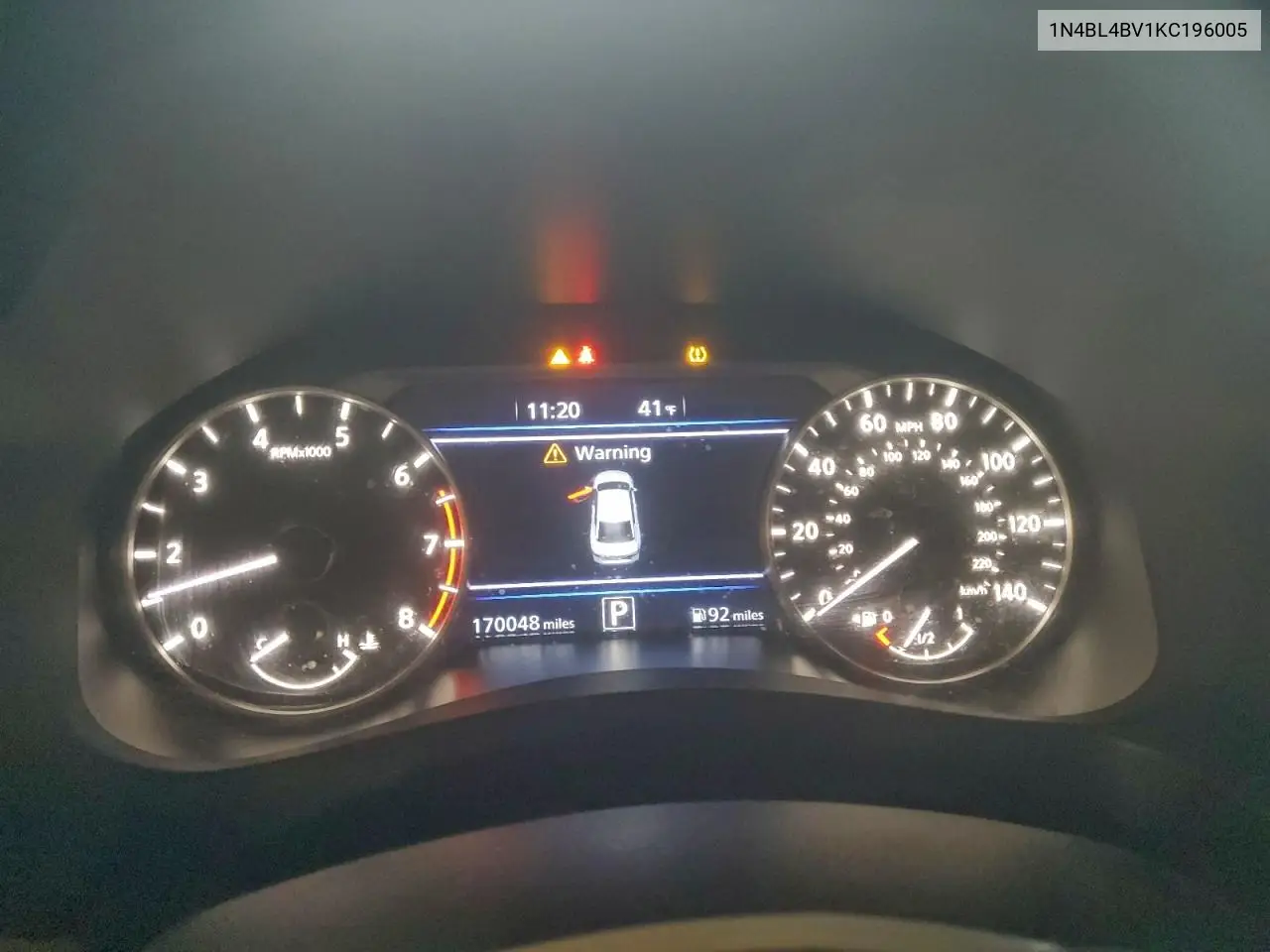 1N4BL4BV1KC196005 2019 Nissan Altima S