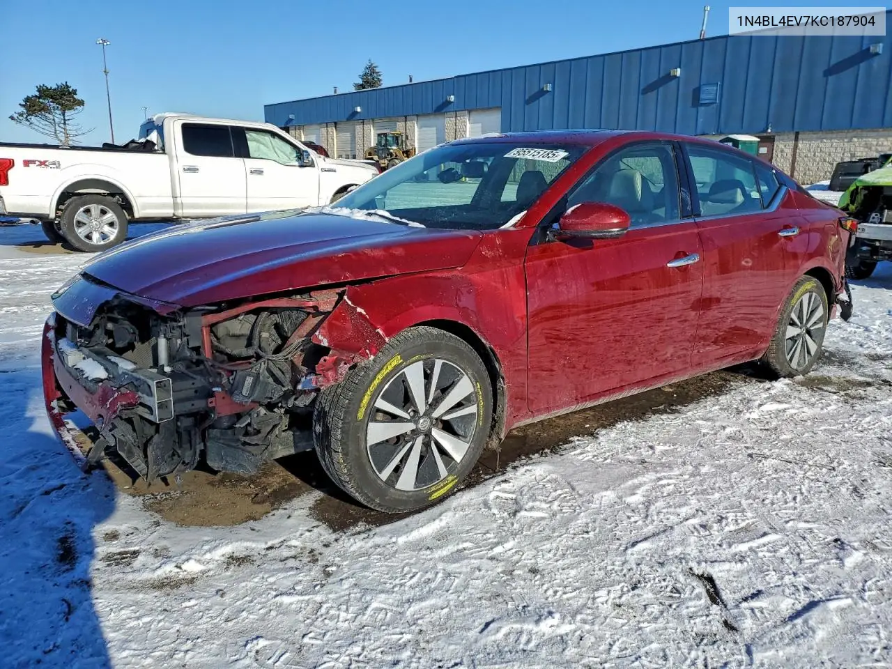 1N4BL4EV7KC187904 2019 Nissan Altima Sl
