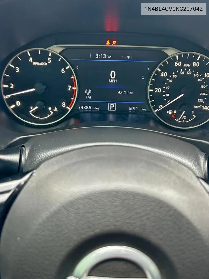1N4BL4CV0KC207042 2019 Nissan Altima Sr