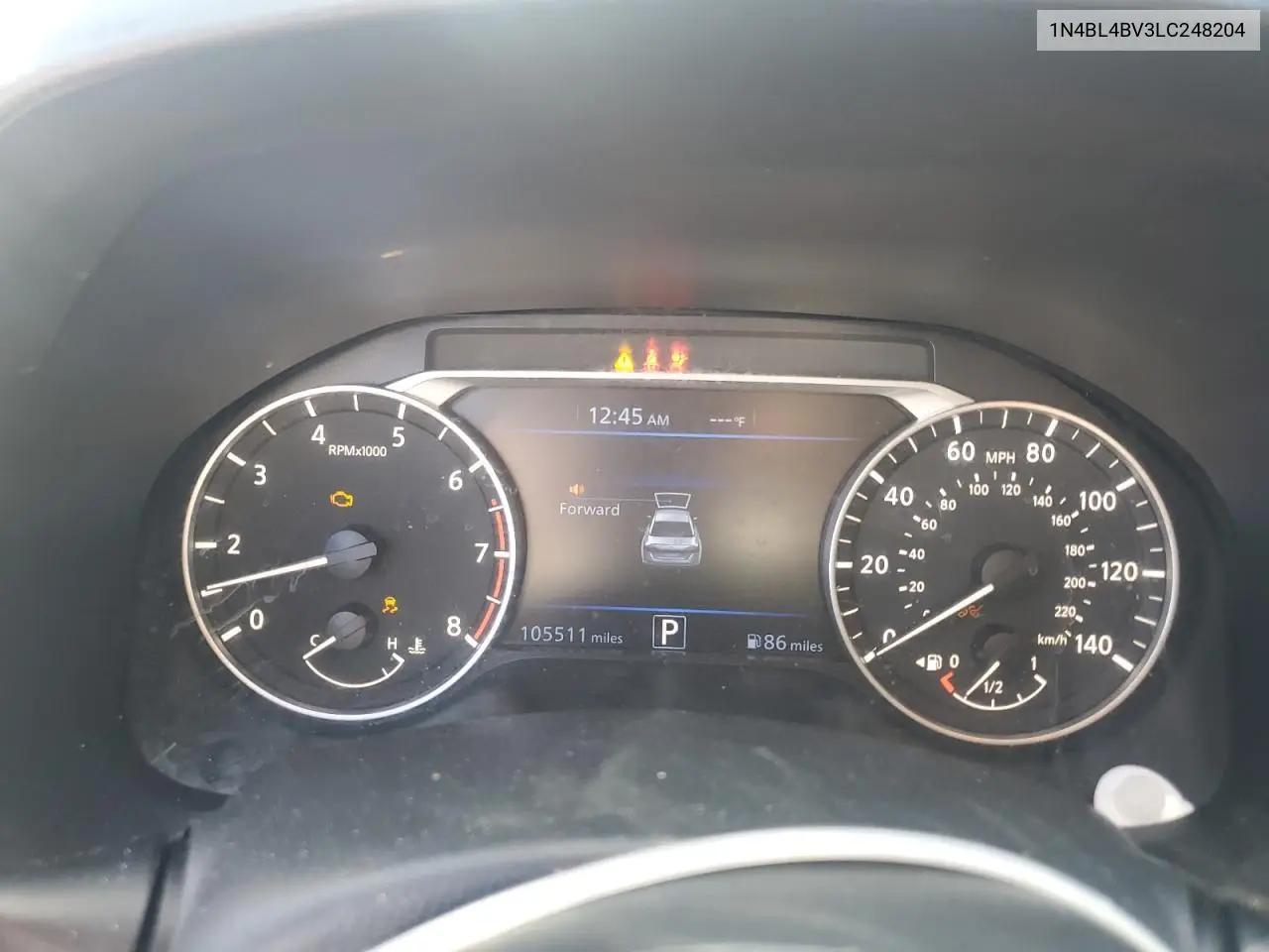 1N4BL4BV3LC248204 2020 Nissan Altima S