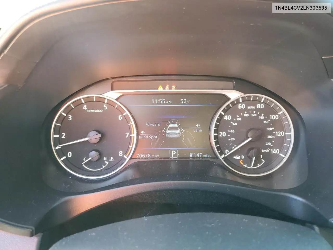 1N4BL4CV2LN303535 2020 Nissan Altima Sr