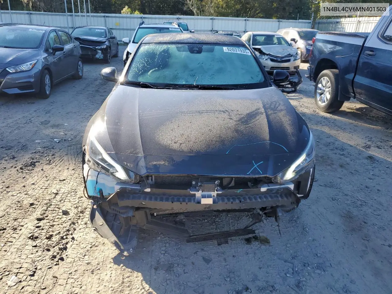 1N4BL4CV6MN401503 2021 Nissan Altima Sr