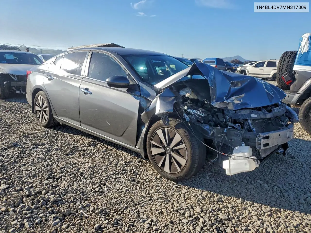 1N4BL4DV7MN317009 2021 Nissan Altima Sv