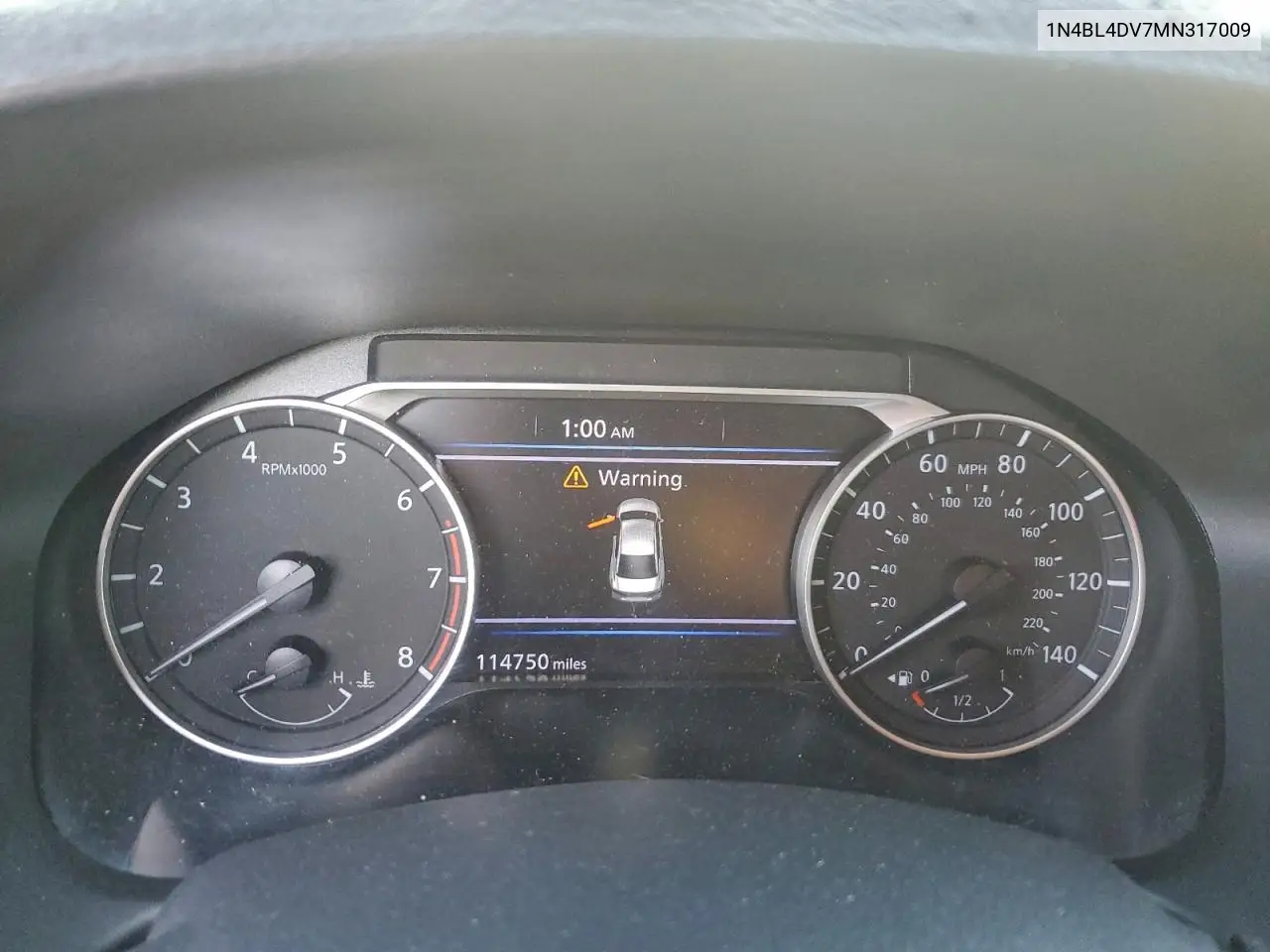 1N4BL4DV7MN317009 2021 Nissan Altima Sv