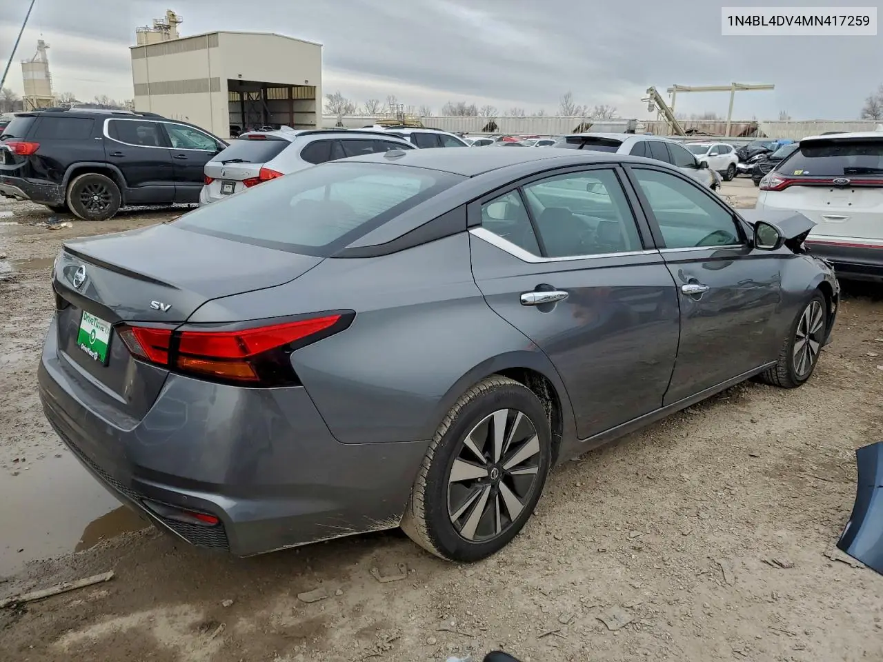 1N4BL4DV4MN417259 2021 Niss Altima Sv