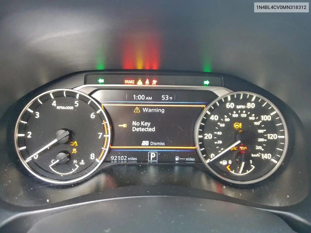 1N4BL4CV0MN318312 2021 Nissan Altima Sr