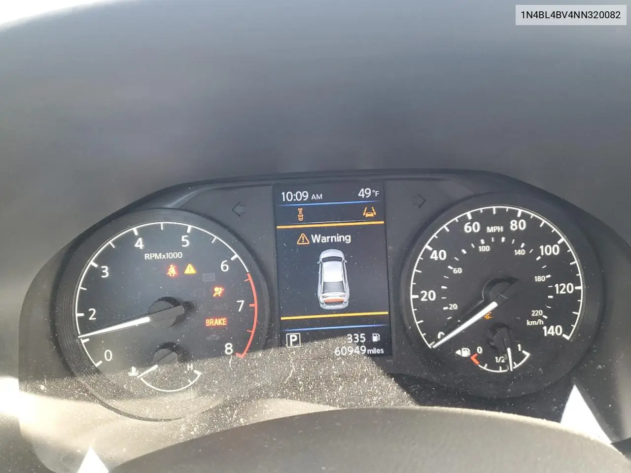 1N4BL4BV4NN320082 2022 Nissan Altima S