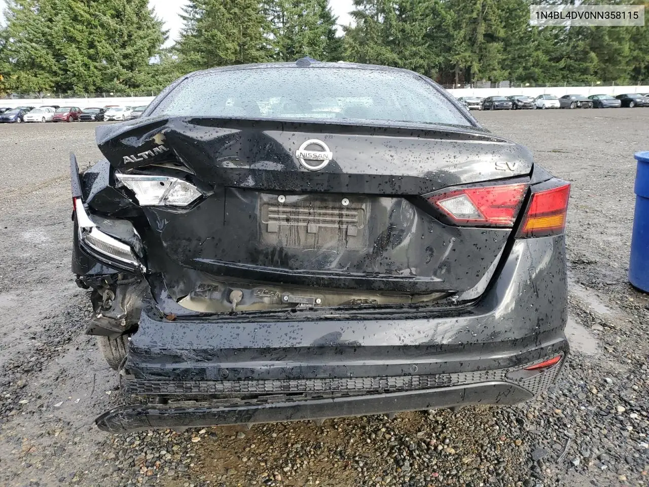 1N4BL4DV0NN358115 2022 Nissan Altima Sv