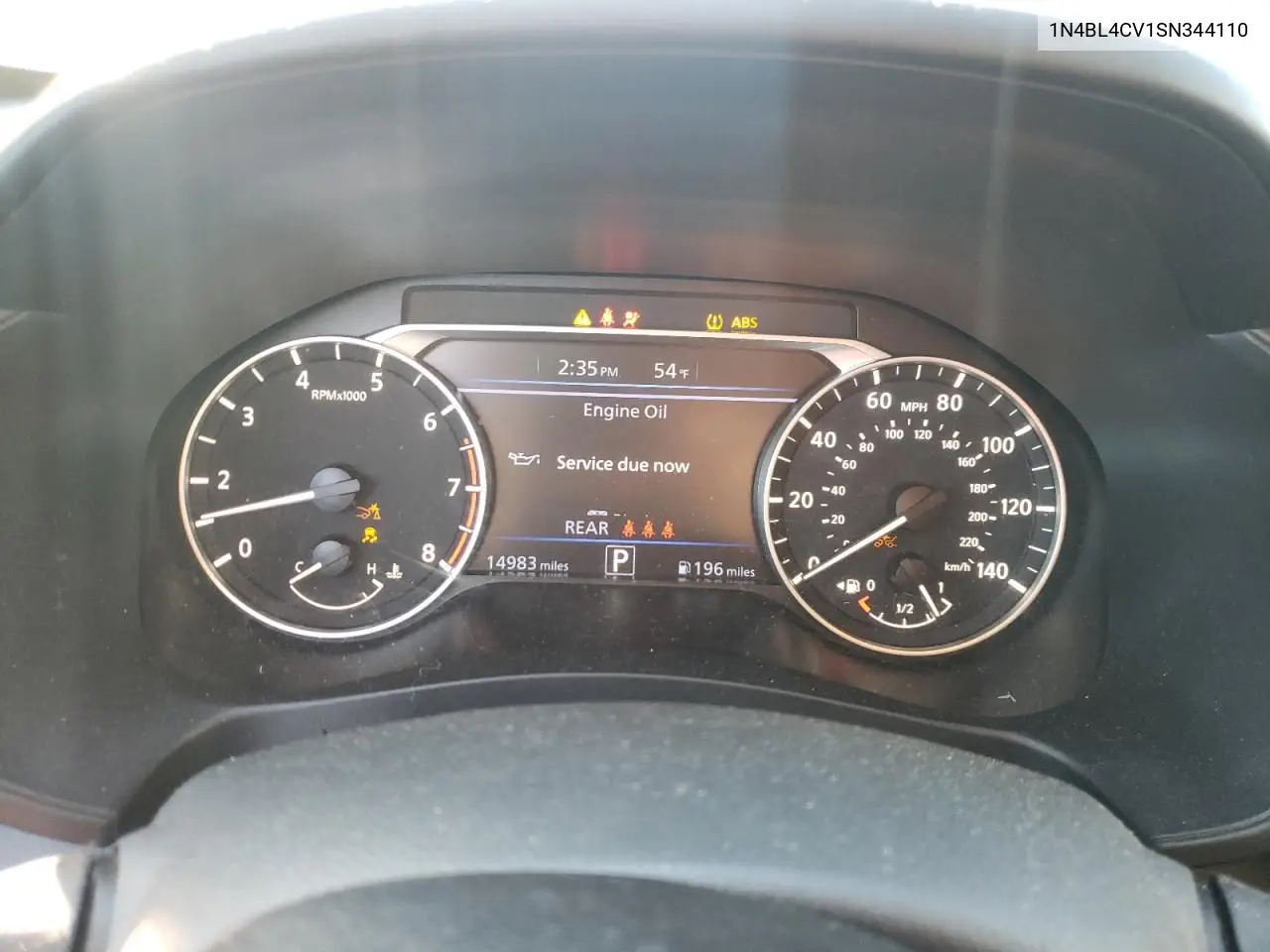 1N4BL4CV1SN344110 2025 Nissan Altima Sr
