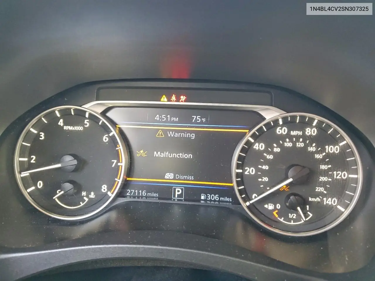 1N4BL4CV2SN307325 2025 Nissan Altima Sr
