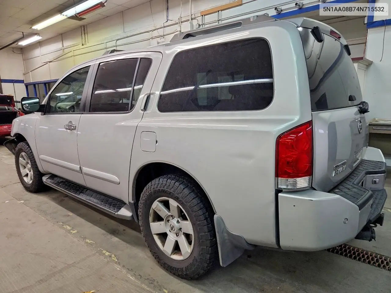 5N1AA08B74N715532 2004 Nissan Armada Se