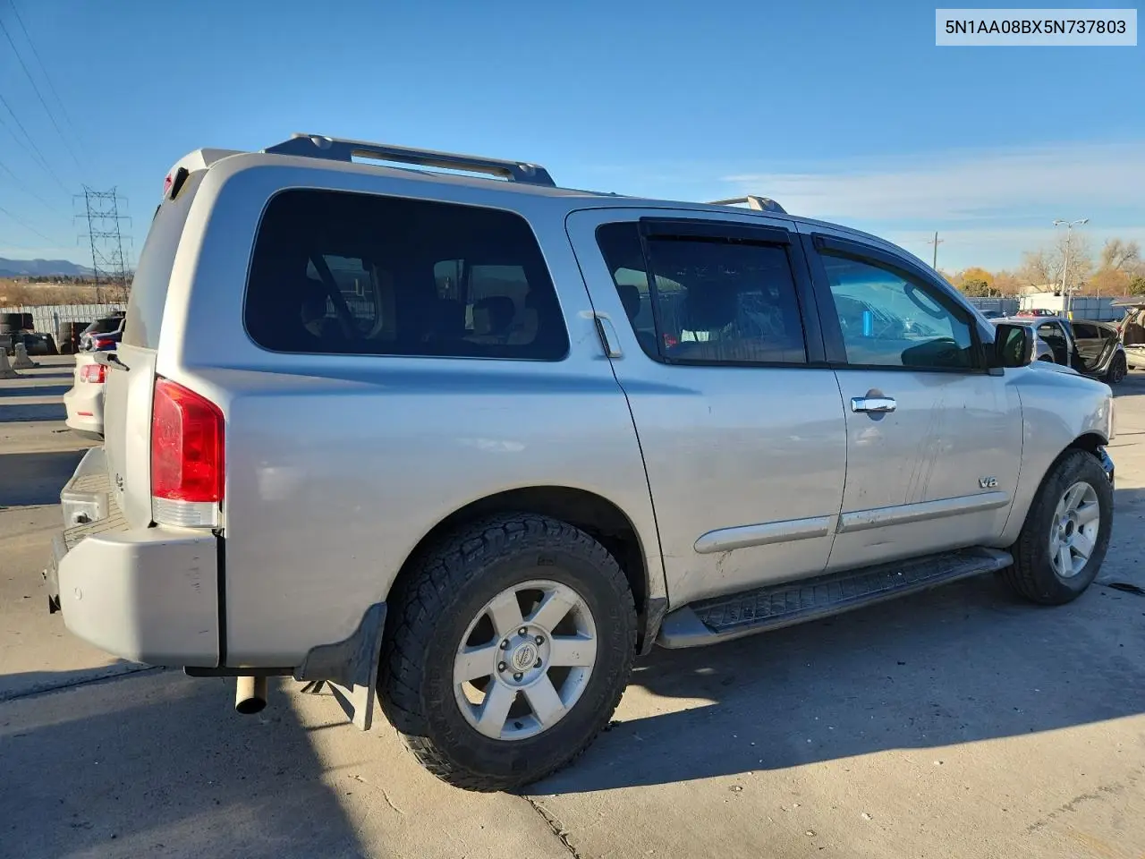 5N1AA08BX5N737803 2005 Nissan Armada Se