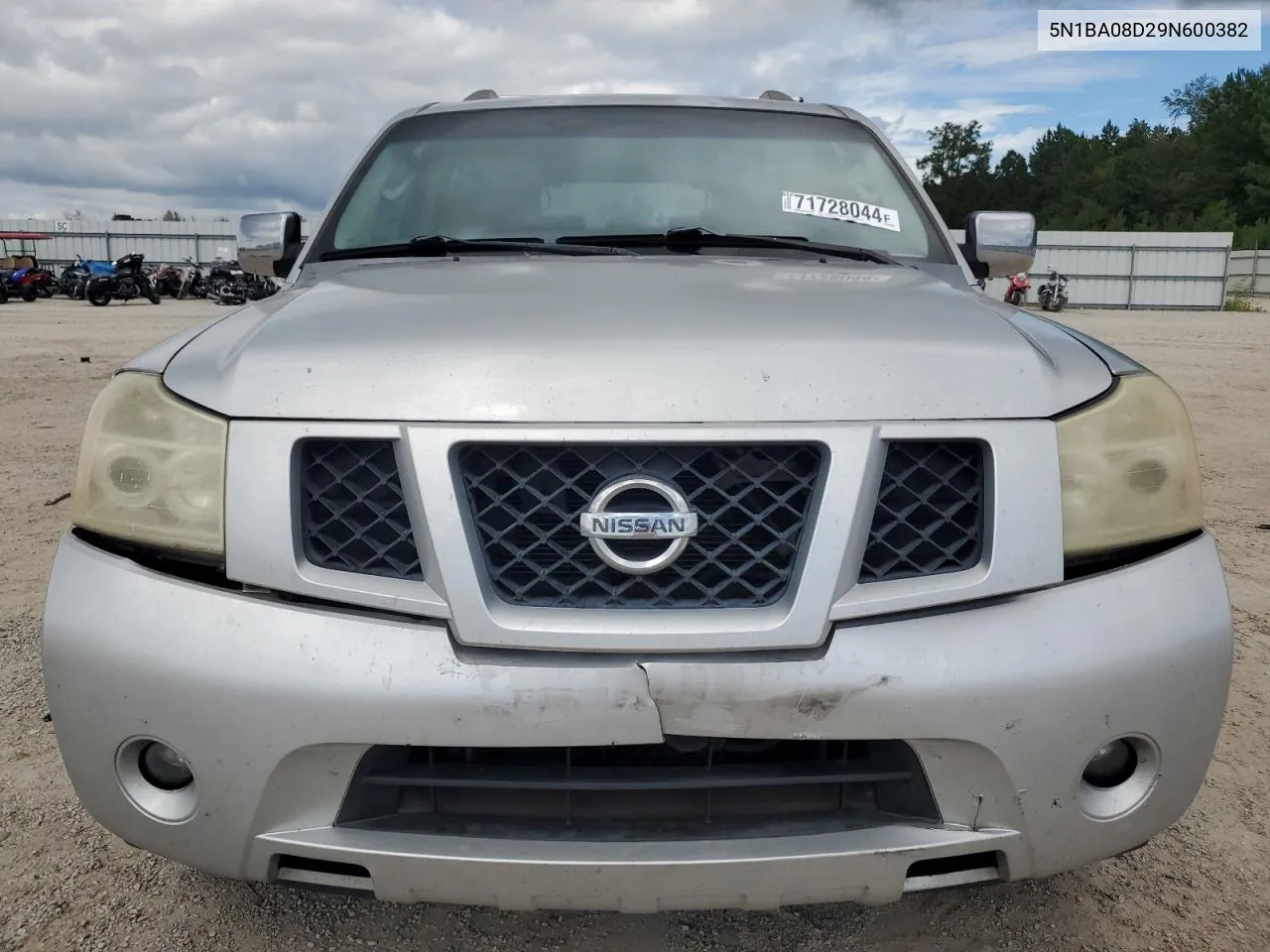 2009 Nissan Armada Se VIN: 5N1BA08D29N600382 Lot: 71728044