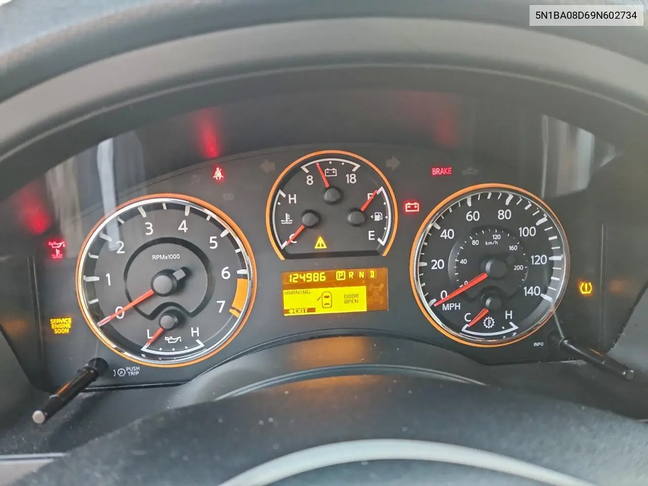 5N1BA08D69N602734 2009 Nissan Armada Se