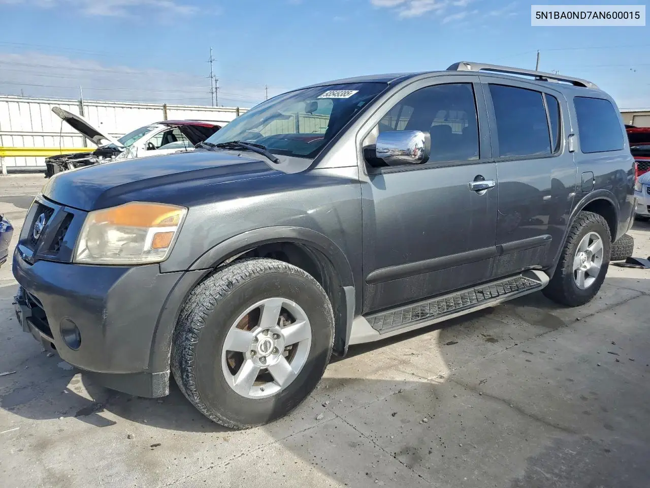 5N1BA0ND7AN600015 2010 Nissan Armada Se