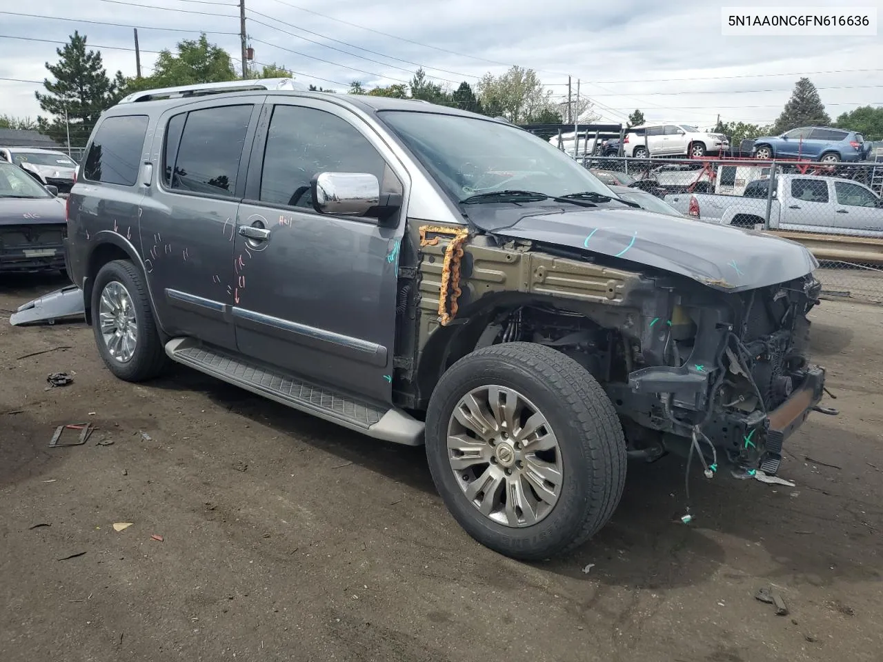 2015 Nissan Armada Sv VIN: 5N1AA0NC6FN616636 Lot: 69103084