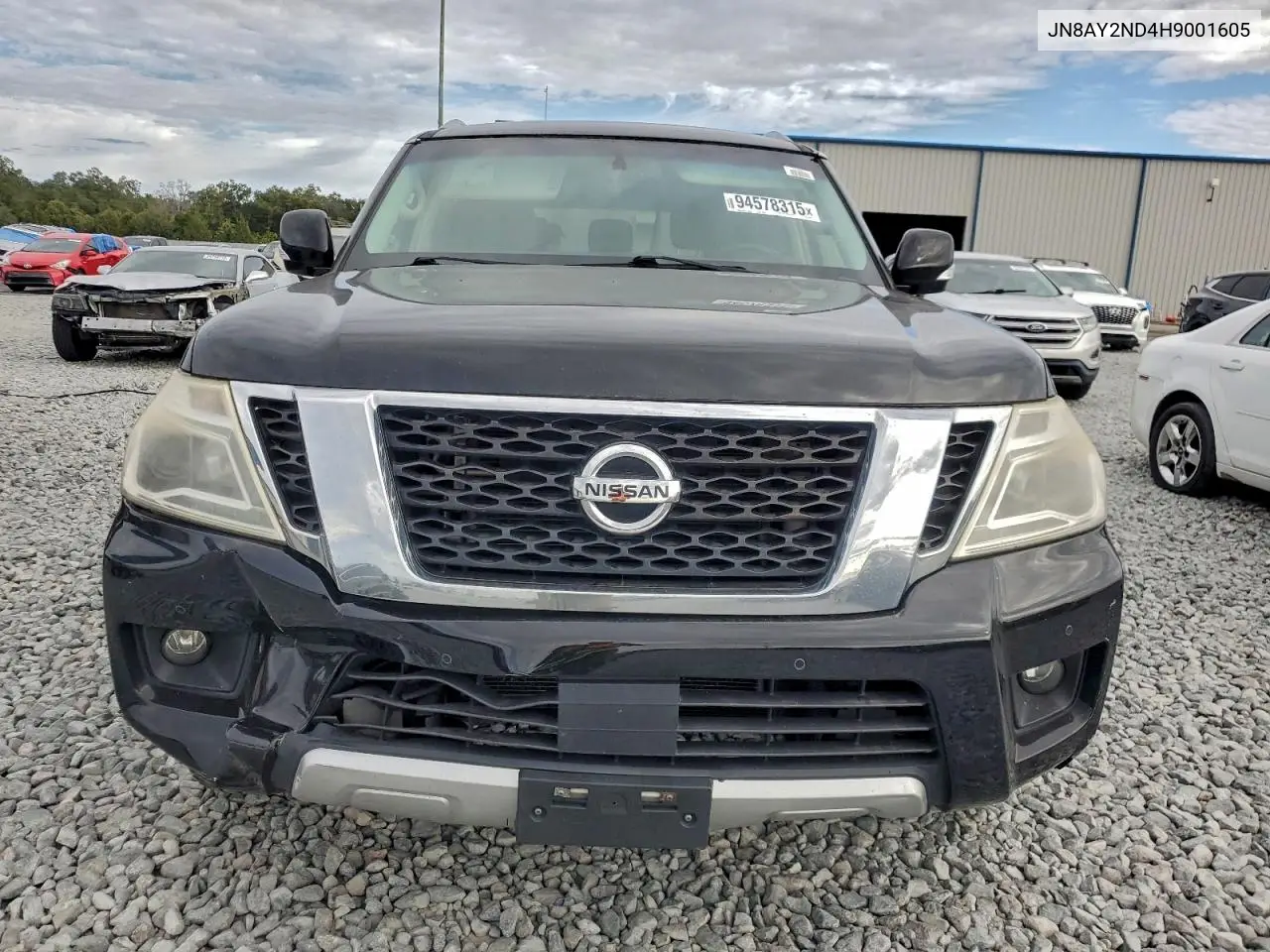 JN8AY2ND4H9001605 2017 Nissan Armada Sv