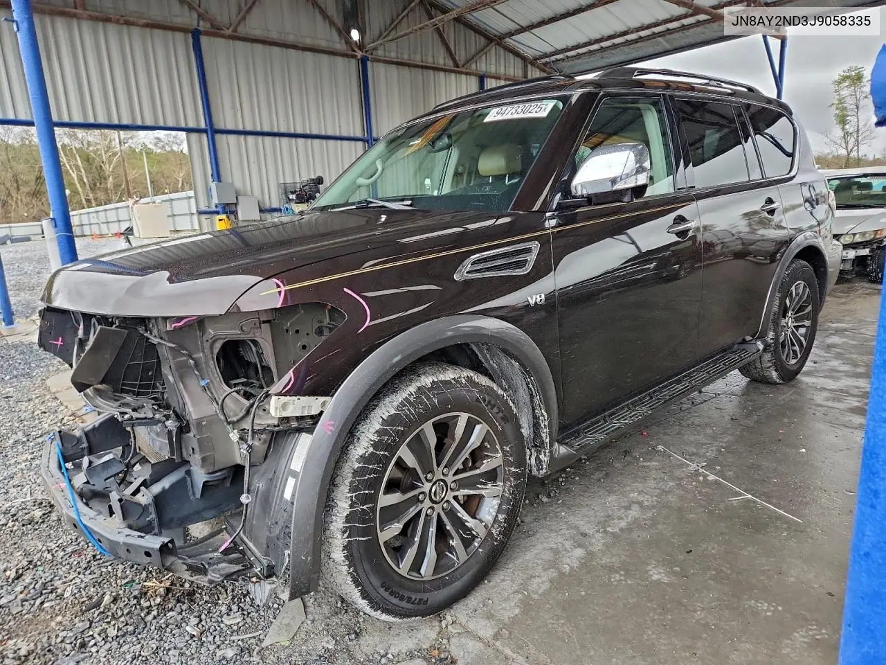 JN8AY2ND3J9058335 2018 Nissan Armada Sv