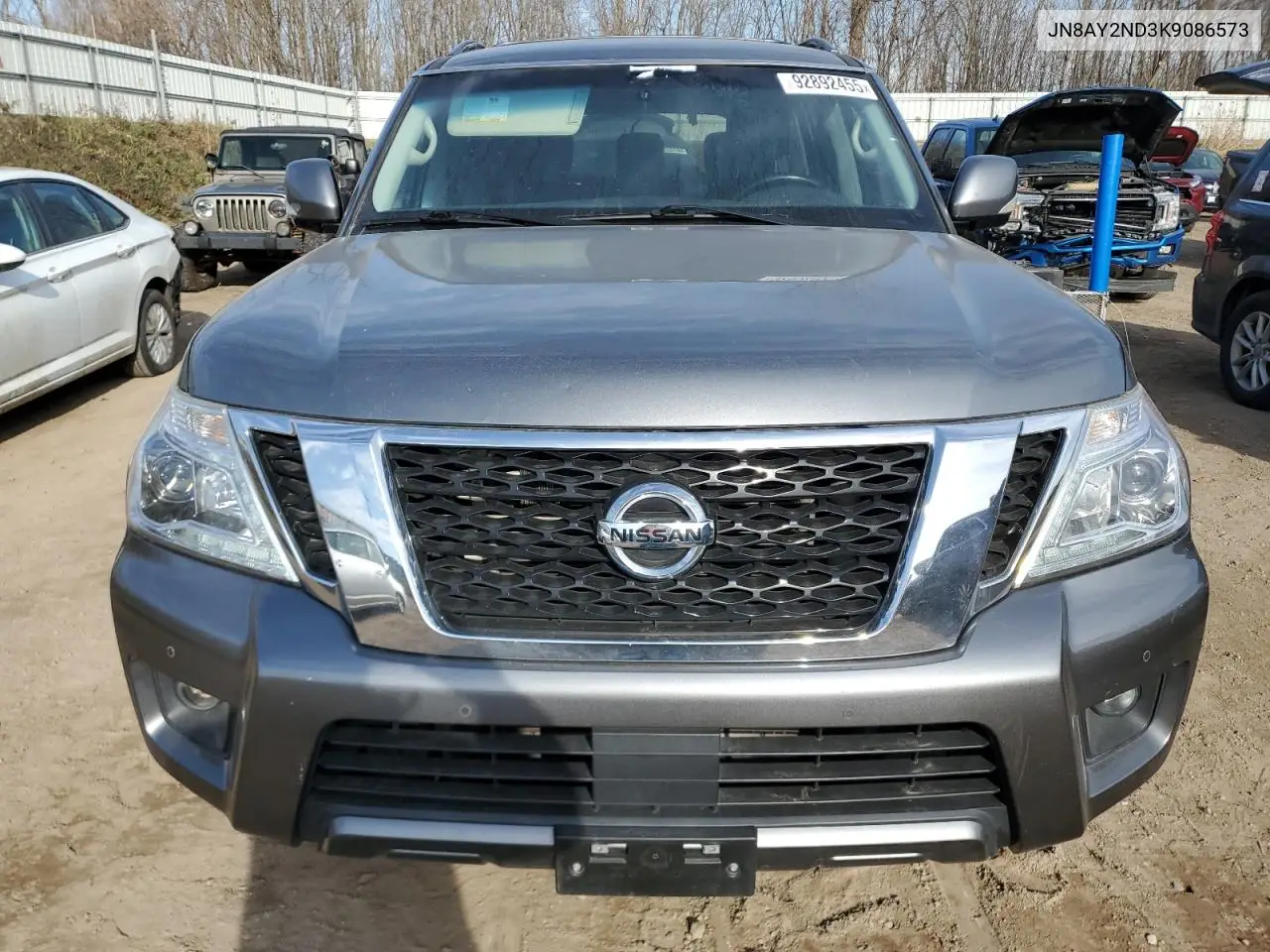 JN8AY2ND3K9086573 2019 Nissan Armada Sv