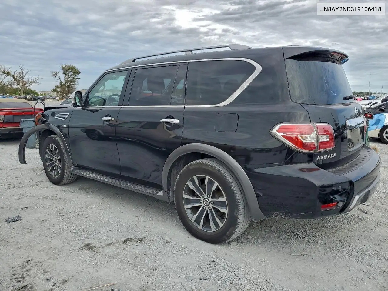 JN8AY2ND3L9106418 2020 Nissan Armada Sv