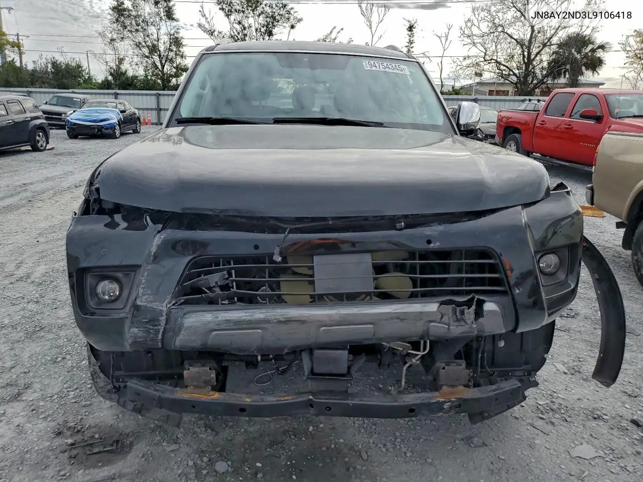 JN8AY2ND3L9106418 2020 Nissan Armada Sv