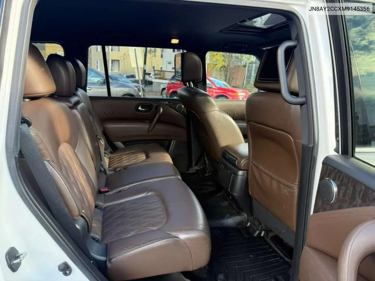 JN8AY2CCXM9145356 2021 Nissan Armada Platinum